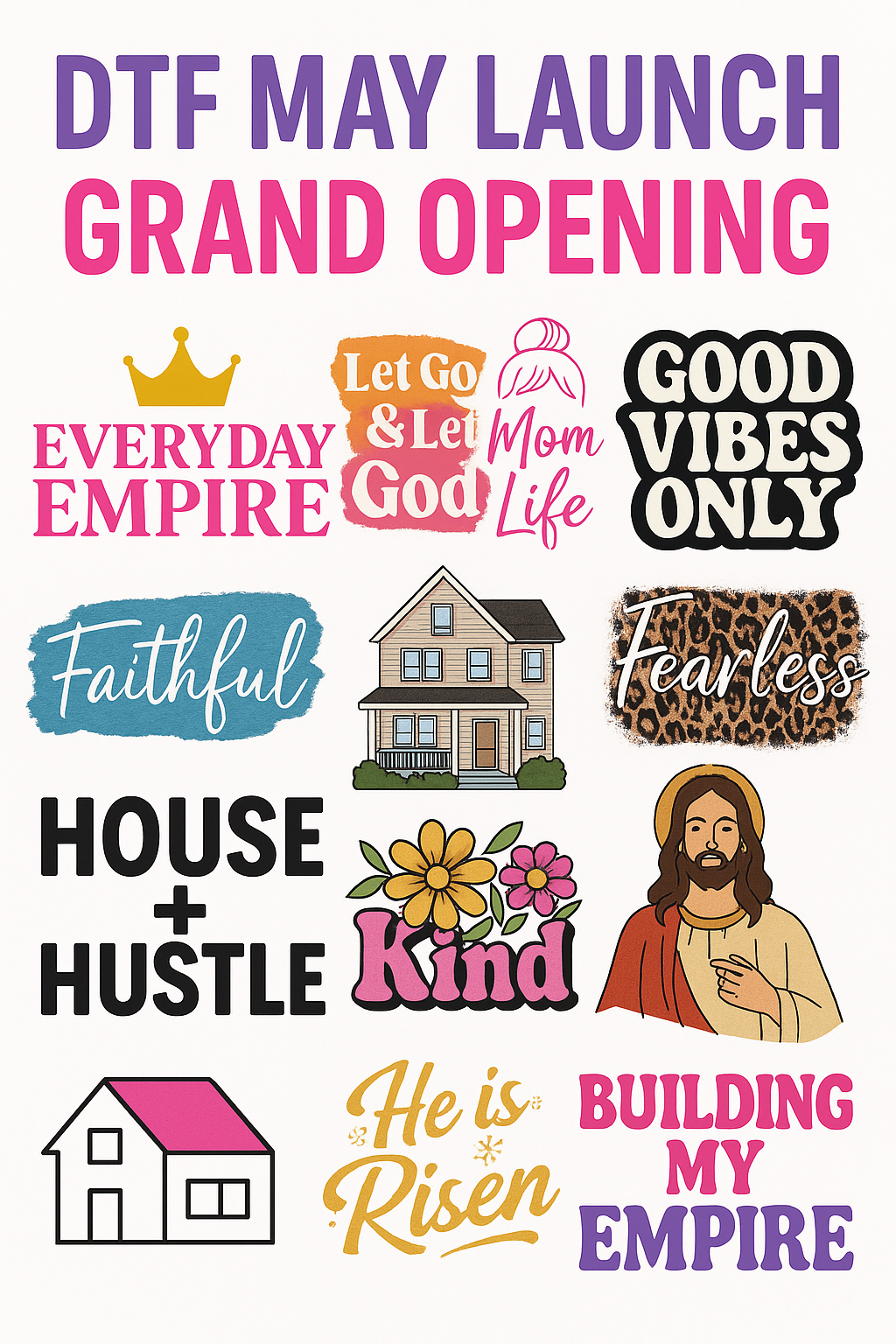 🎉 DTF Grand Opening Bundle – 10 Exclusive Prints (LIVE SHOW ONLY)
